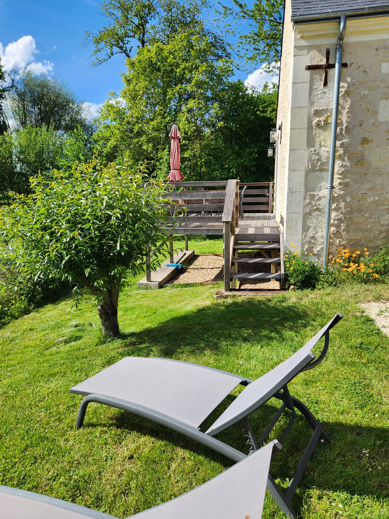 L'accès à la terrasse