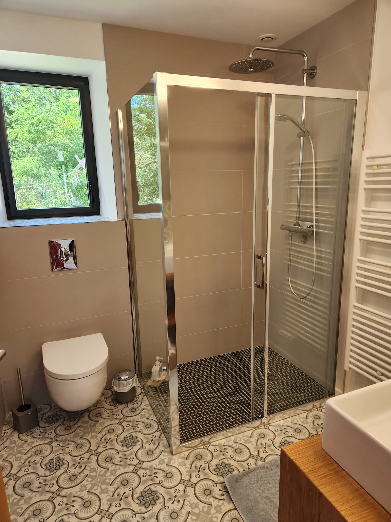 La douche à l’italienne